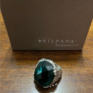 Lovely Silpada Teal Stone Ring